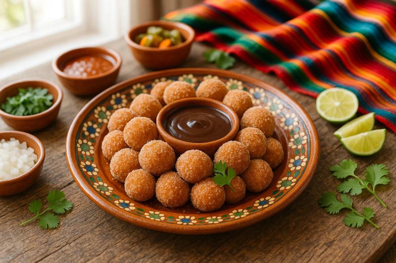 Bocaditos de Churro con Chocolate