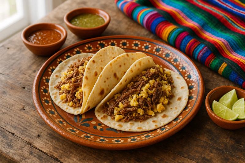 Burrito de Machaca con Huevo