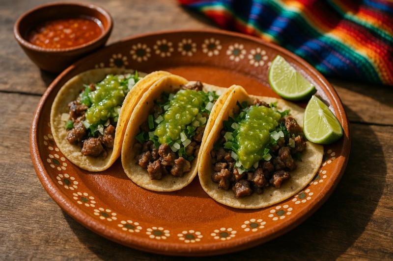 Tacos de Suadero al Carbón