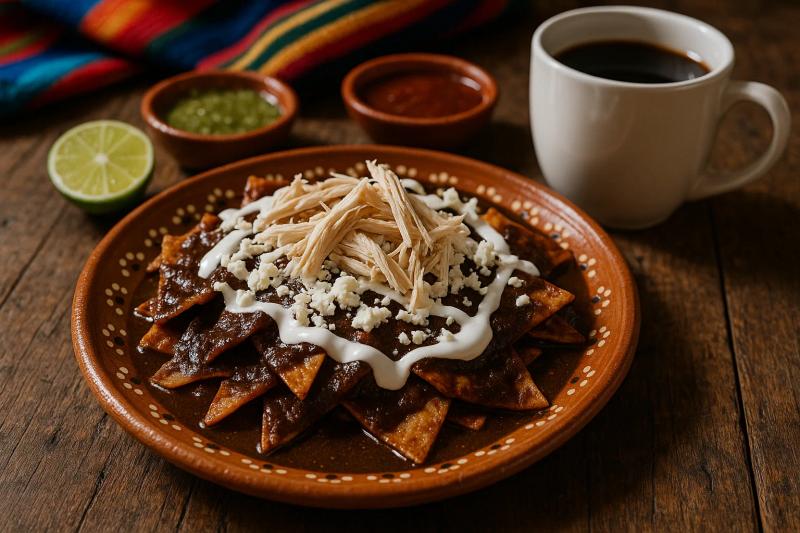 Chilaquiles en Mole