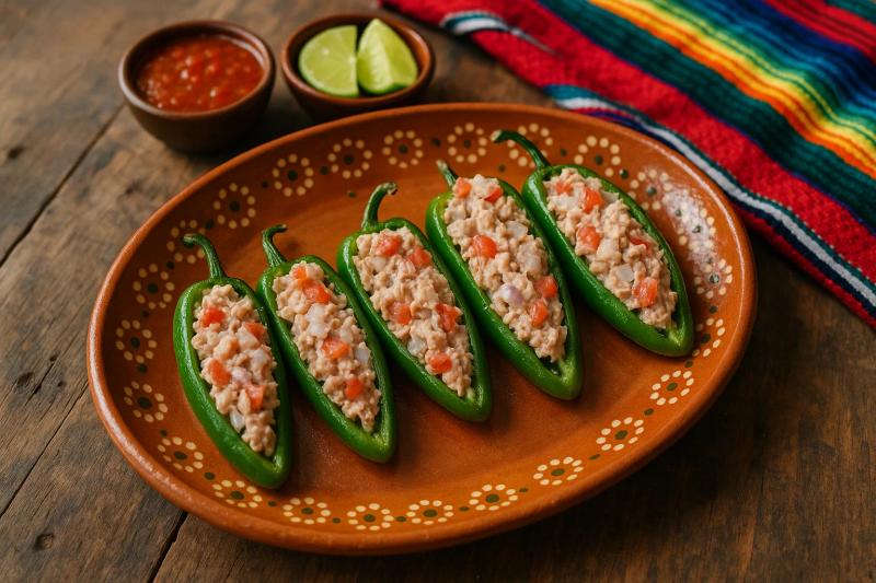 Chiles Jalapeños Rellenos de Atún