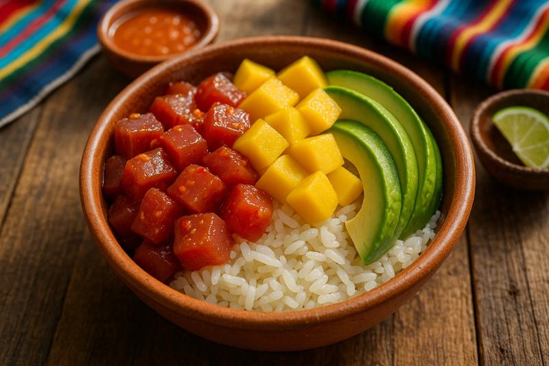 Bowl de Poke Mexicano