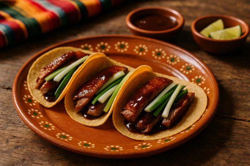 Tacos de Pato Pekinés