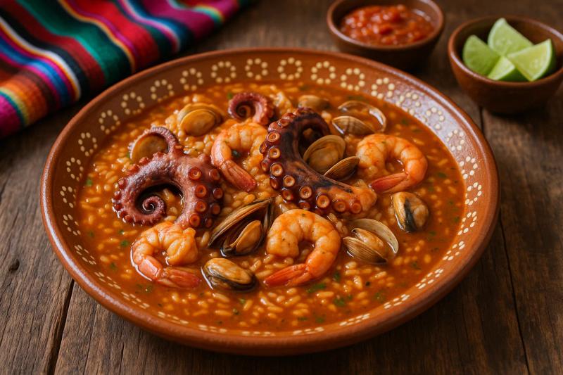 Arroz a la Tumbada con Pulpo