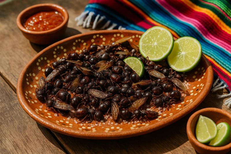 Nucú (Hormigas Chicatanas) Asadas