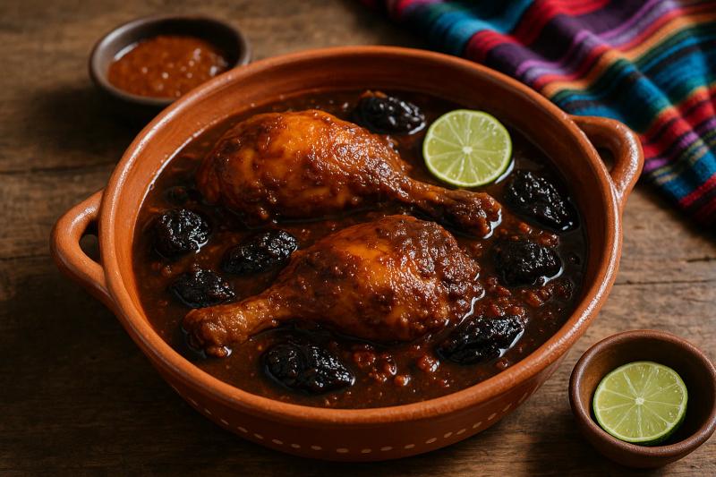 Pollo en Salsa de Ciruela Pasa