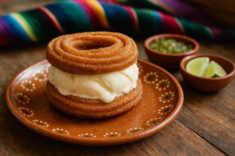 Churro Ice Cream Sandwich