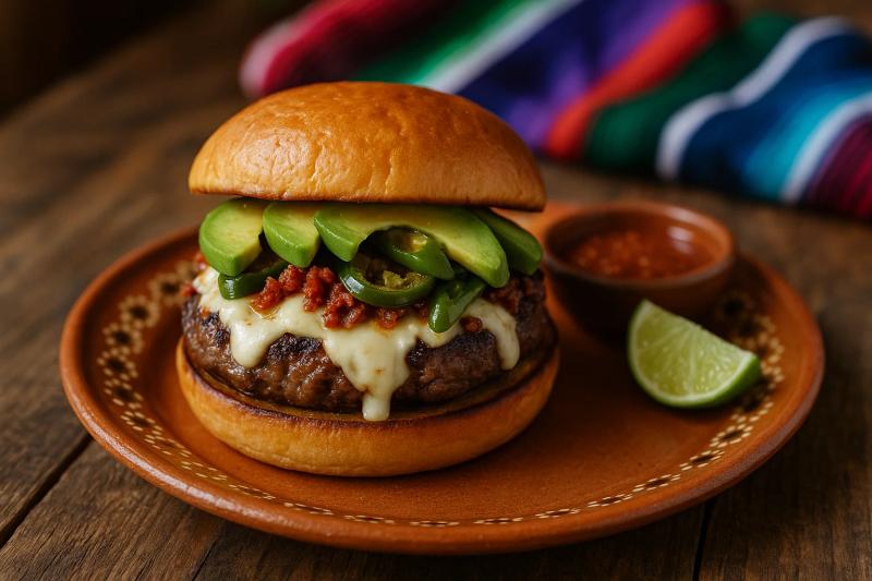 Chorizo Queso Fundido Burger