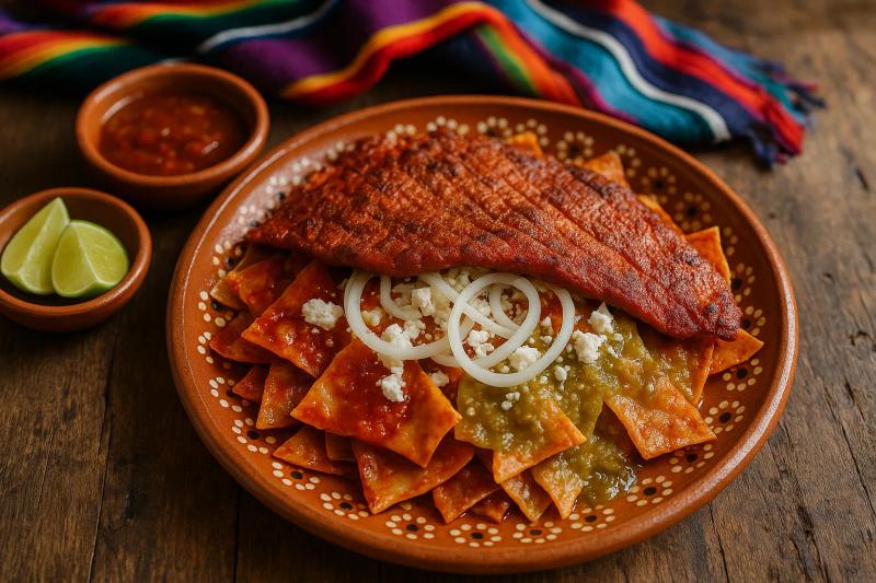 Chilaquiles con Cecina