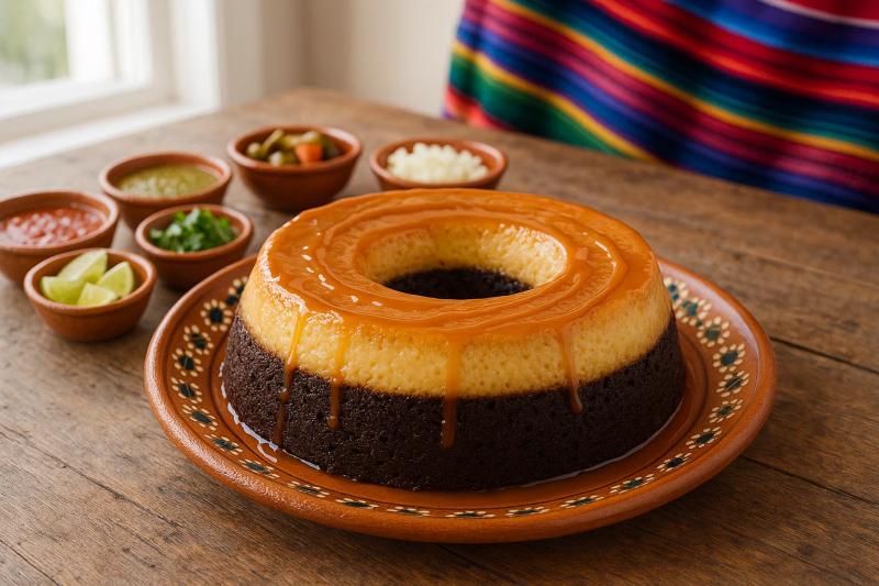 Pastel de Chocoflan Poblano