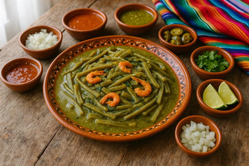 Nopalitos con Camarón Seco