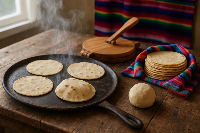 Tortillas de Maíz Hechas a Mano