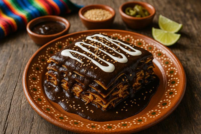Lasaña de Mole Poblano
