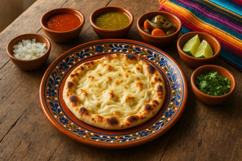 Naan de Chipotle con Queso Oaxaca