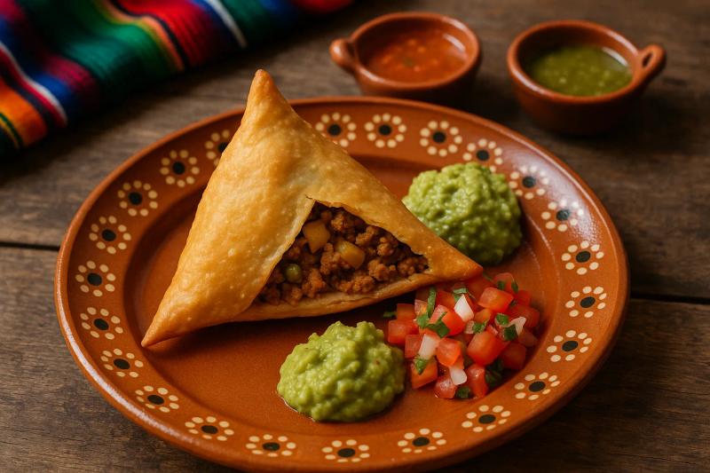 Samosa de Picadillo Mexicano