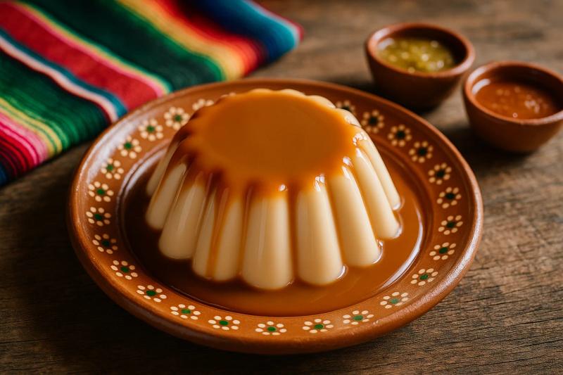 Gelatina de Leche con Cajeta