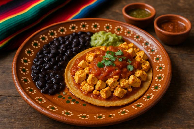 Huevos Rancheros Veganos con Tofu