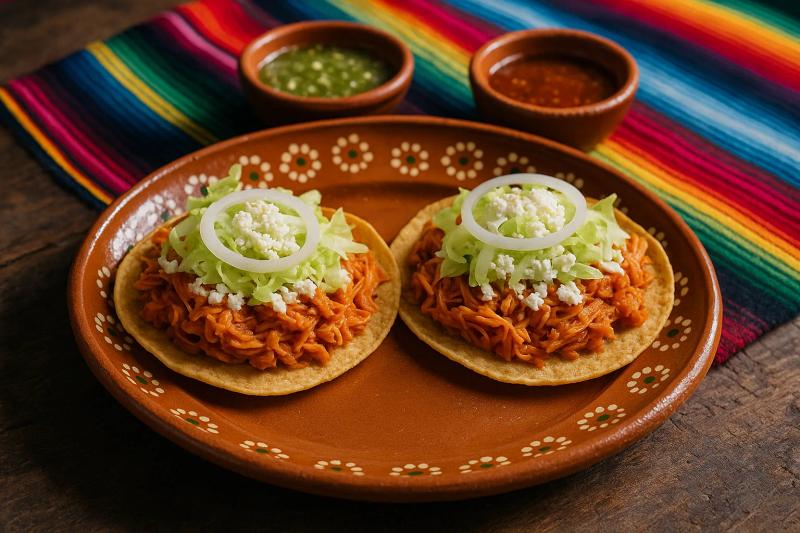 Tostadas de Tinga de Jackfruit