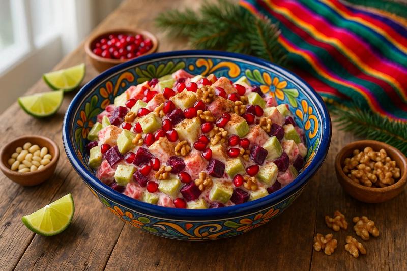 Ensalada de Manzana Navideña