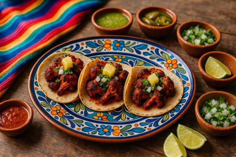 Tacos de Coliflor al Pastor
