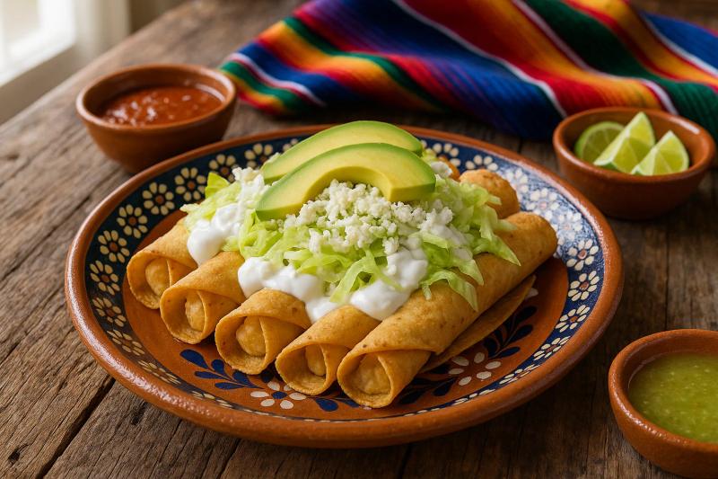 Flautas de Papa con Queso