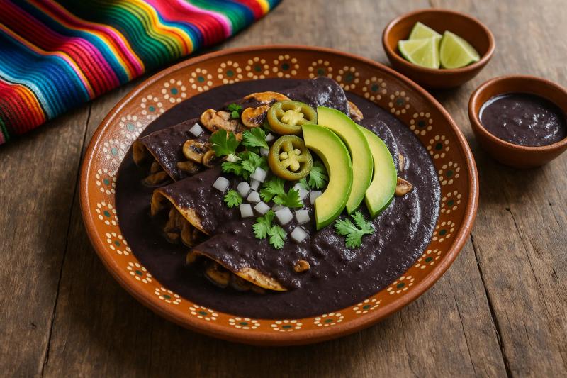 Enfrijoladas Veganas